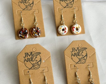 Handmade Donut Earrings