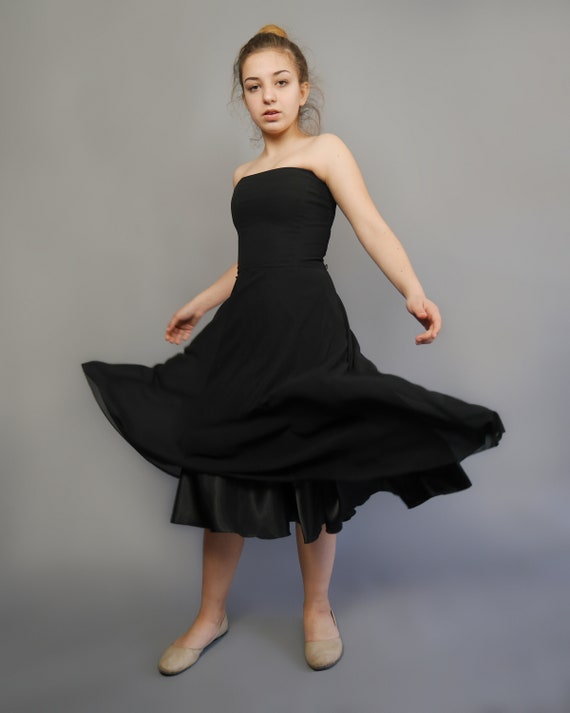 Black party dress 90s Vera Mont event gown dress … - image 2