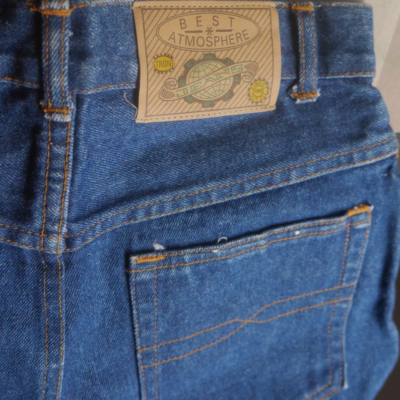 Denim Jeans 80s by ATMOSPHERE vintage jeans High waist denim | Etsy