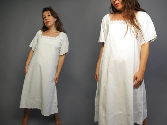 Antique nightgown Women Beginning century sleepwe… - image 1