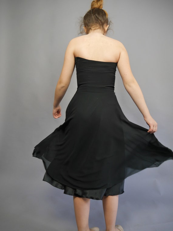 Black party dress 90s Vera Mont event gown dress … - image 3