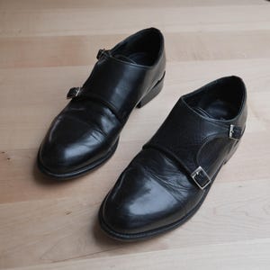 靴 90s vintage double monkstrap dress shoes Dress Shoe Monkstrap Brandy Antique – Ace Marks