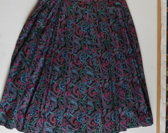 GONNA MAXI VINTAGE St Michael Taglia 14 (Vita 28") Cotone Cordario - Foto 6