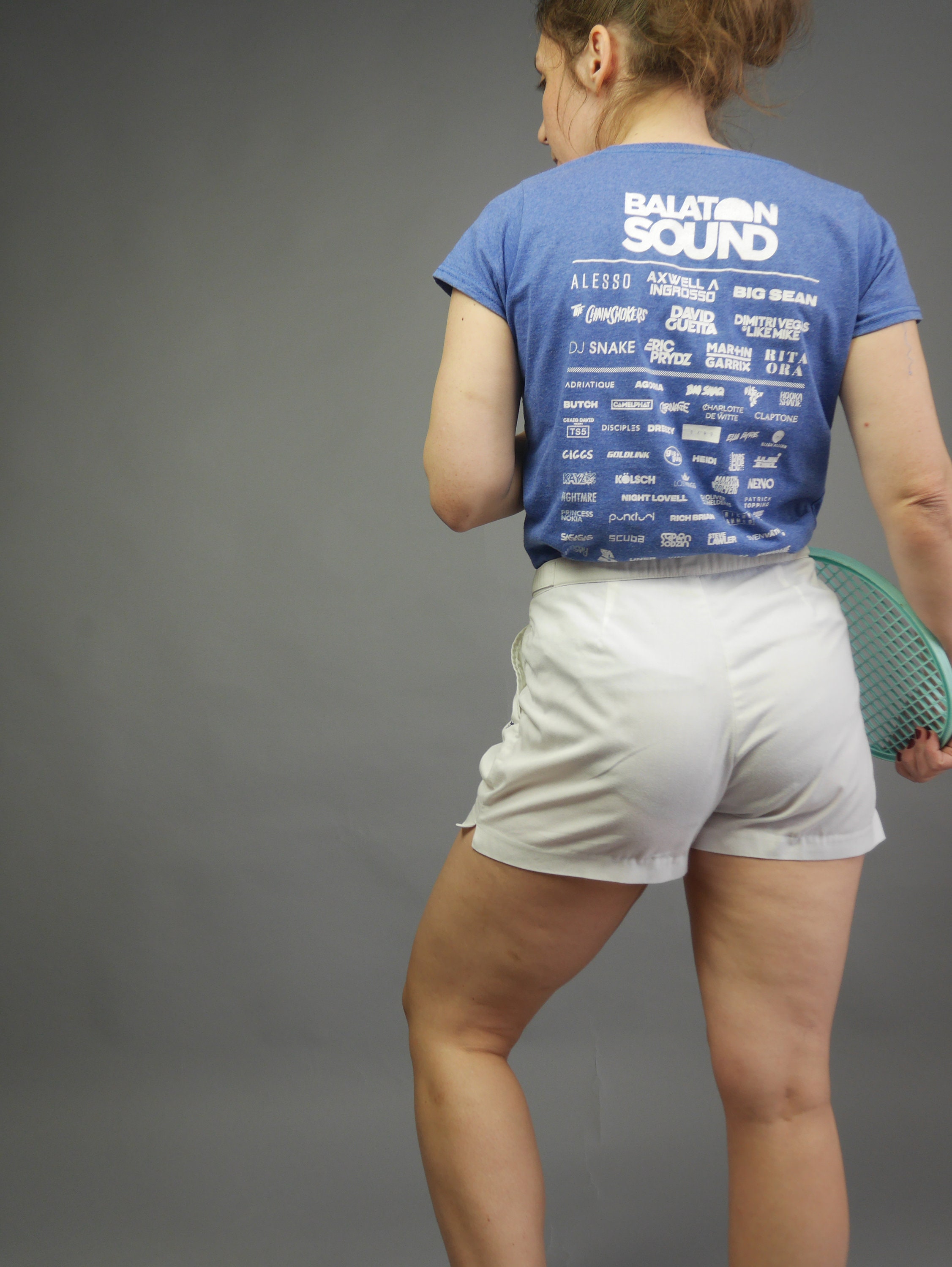 セルジオ・タッキーニ・スポーツのホワイトテニスショーツ