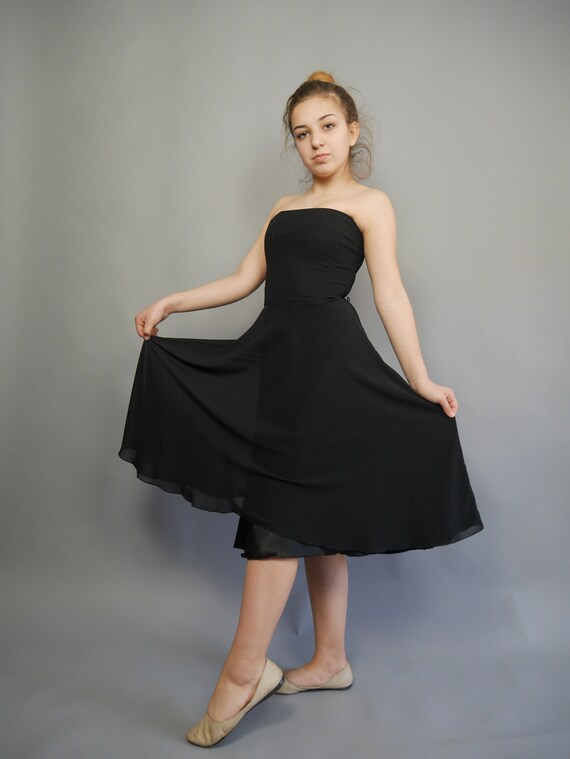 Black party dress 90s Vera Mont event gown dress … - image 5