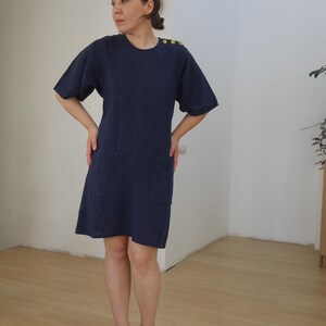 sonia rykiel denim dress Vintage - Etsy New Haven Lawn Club Kids clothing Color:Aubergene 90s midi dress