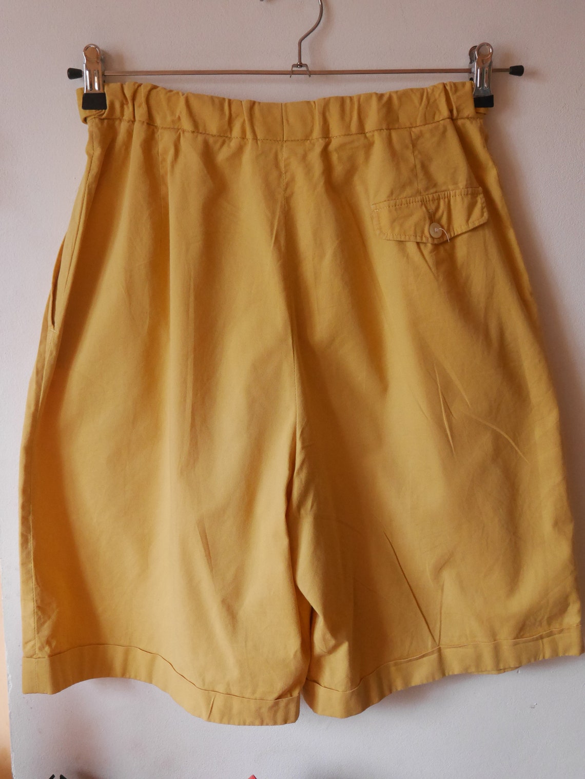 Yellow golf shorts Daks 80s Women's bermuda shorts High | Etsy