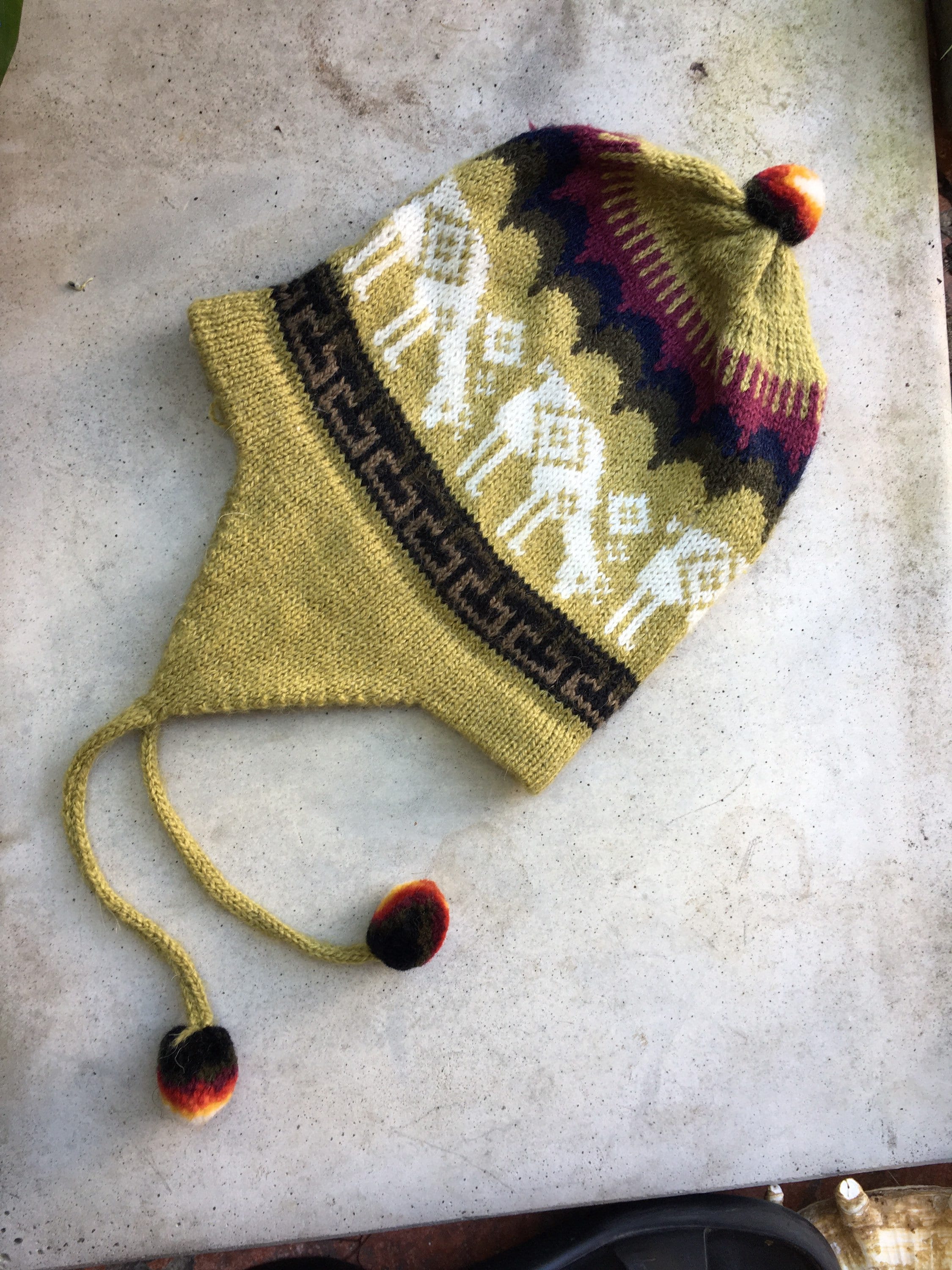帽子 [Archive] 90s Nordic Pattern Chullo Hat Vintage Peruvian Alpaca Wool Chullo Hat Warm and Soft Beanie - Etsy