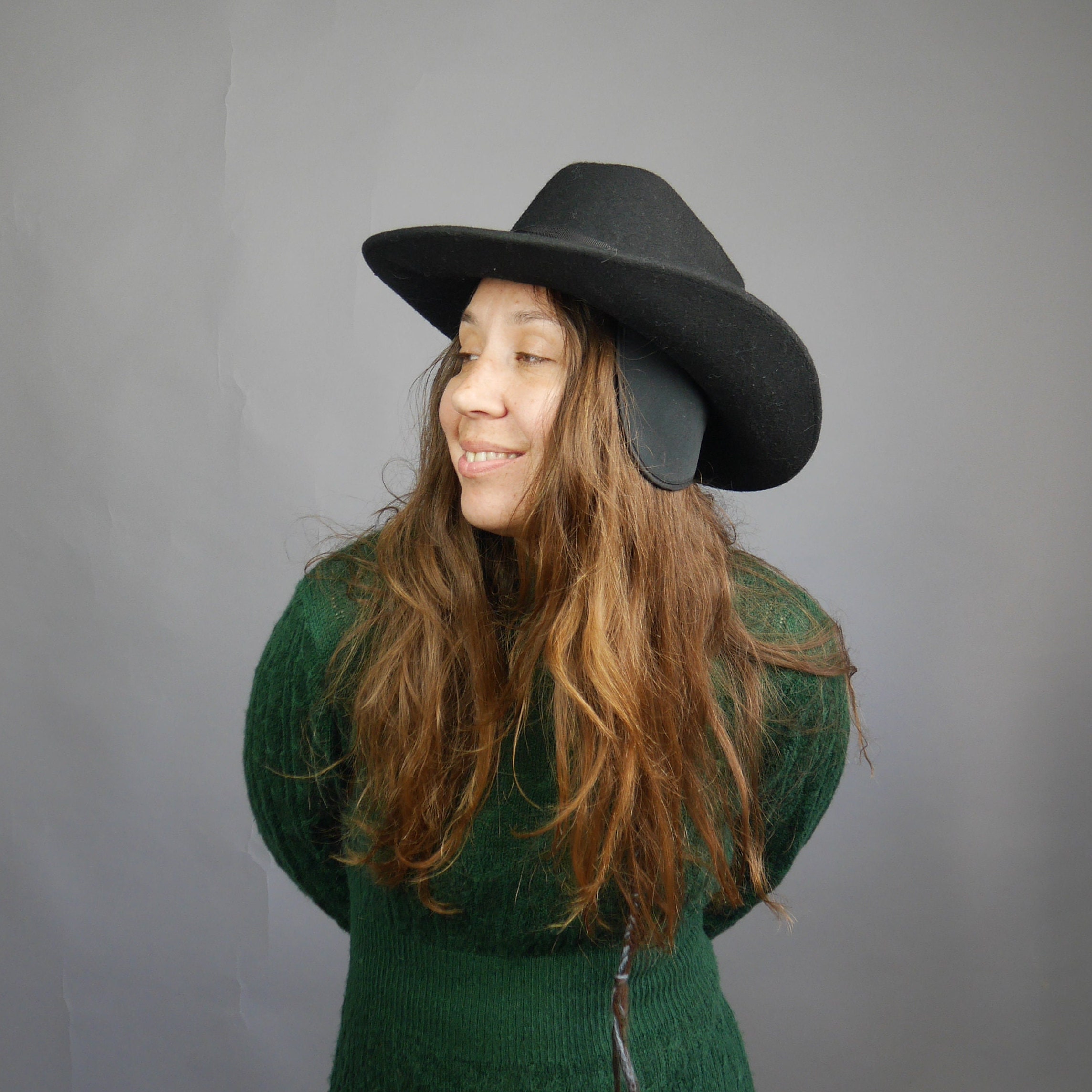 Western hat with sales ear flaps