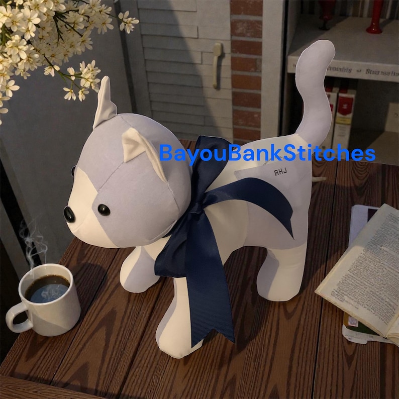 Custom Memory Cat, Keepsake Stuffed Animal Made From Loved Ones Clothing image 6