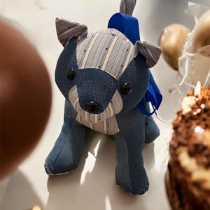 Custom Memory Cat, Keepsake Stuffed Animal Made From Loved Ones Clothing image 4