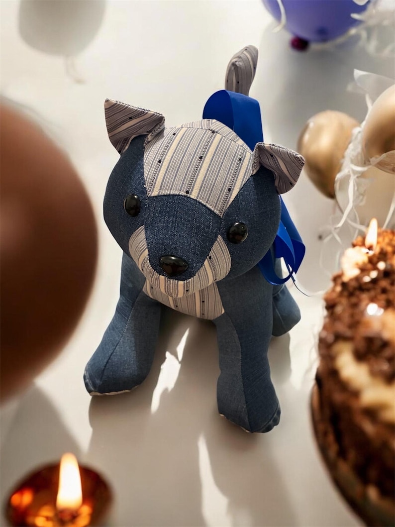 Custom Memory Cat, Keepsake Stuffed Animal Made From Loved Ones Clothing image 4