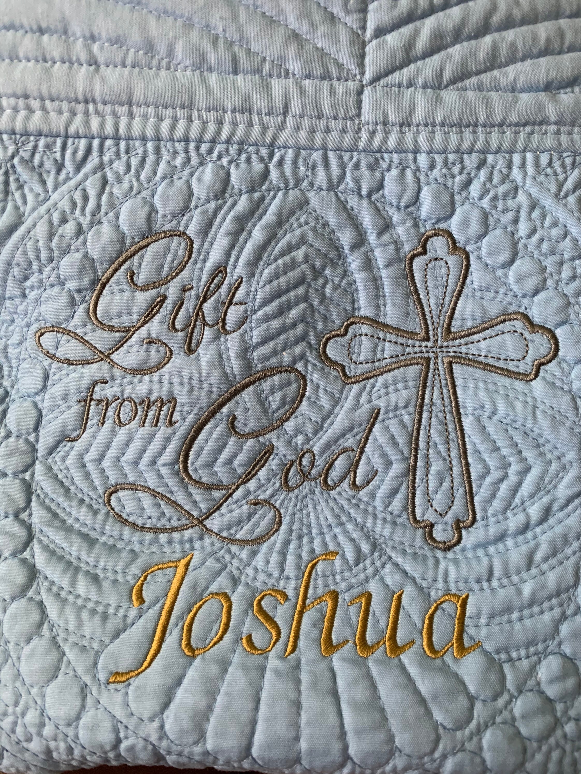 Baptism Blanket Christening Quilt Baby Quilt Quilt Baby Etsy