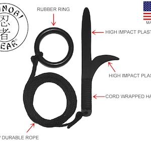 Plastic Ninja Training Kyoketsu Shoge V3-Black Cord Wrap