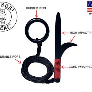 Plastic Ninja Training Kyoketsu Shoge V3-Red Cord Wrap