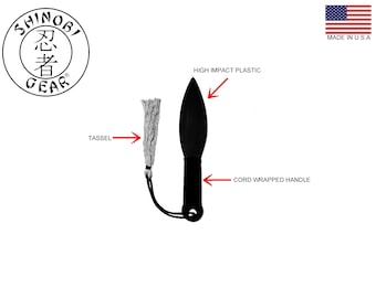 Plastikowy Ninja Training Kunai V2 - Stalowoszary chwost