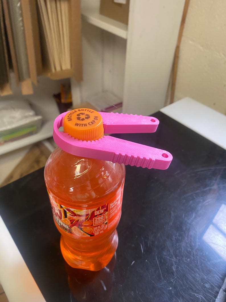 Jr. Grip Helper 3D Printed Bottle Opener Grip Aid | Easy Twist Jar & Bottle Cap Opener ...