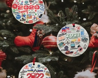 Year in Review Christmas Ornaments