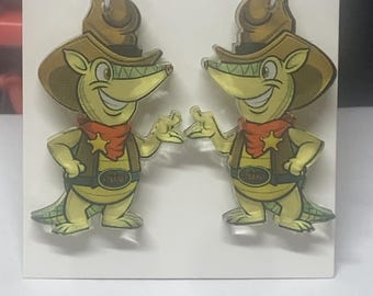 Texas Roadhouse Gürteltier Ohrringe