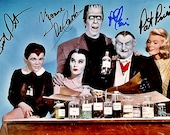 THE MUNSTERS - A Pre-signed Photo-Print from the Main cast of the TV show - Suitable for Album, Pin-Up, Gift, or Collection.