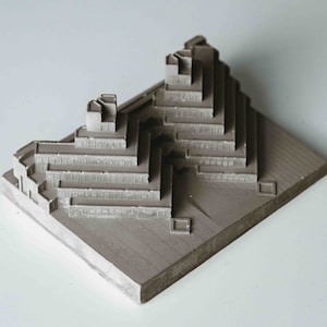 UEA Studentenwohnheime - Miniatur Beton Architektur Modell - MINI:041