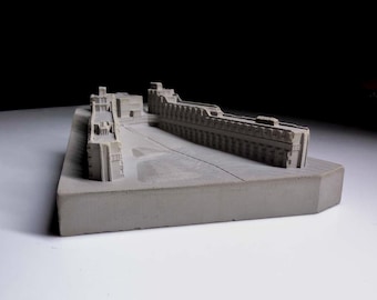 Andrew Melville Hall, StAndrews - Concreet brutalisme, brutalistische architectuur Model: Mini 077