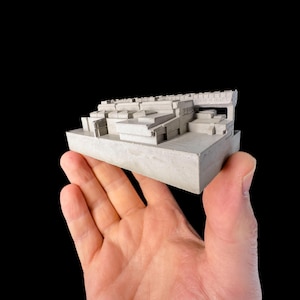 Centre-ville de Cumbernauld - Architecture miniature en béton Modèle : Mini 062