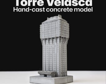 Torre Velasca, Milaan: concreet brutalisme, brutalistische architectuurmodel: Mini 082