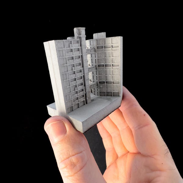 Park Hill Flats – Miniature Concrete Model: 022