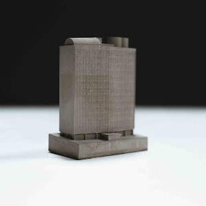 Glasgow College of Building & Druckende - Miniatur Beton Architektur Modell: Mini 017
