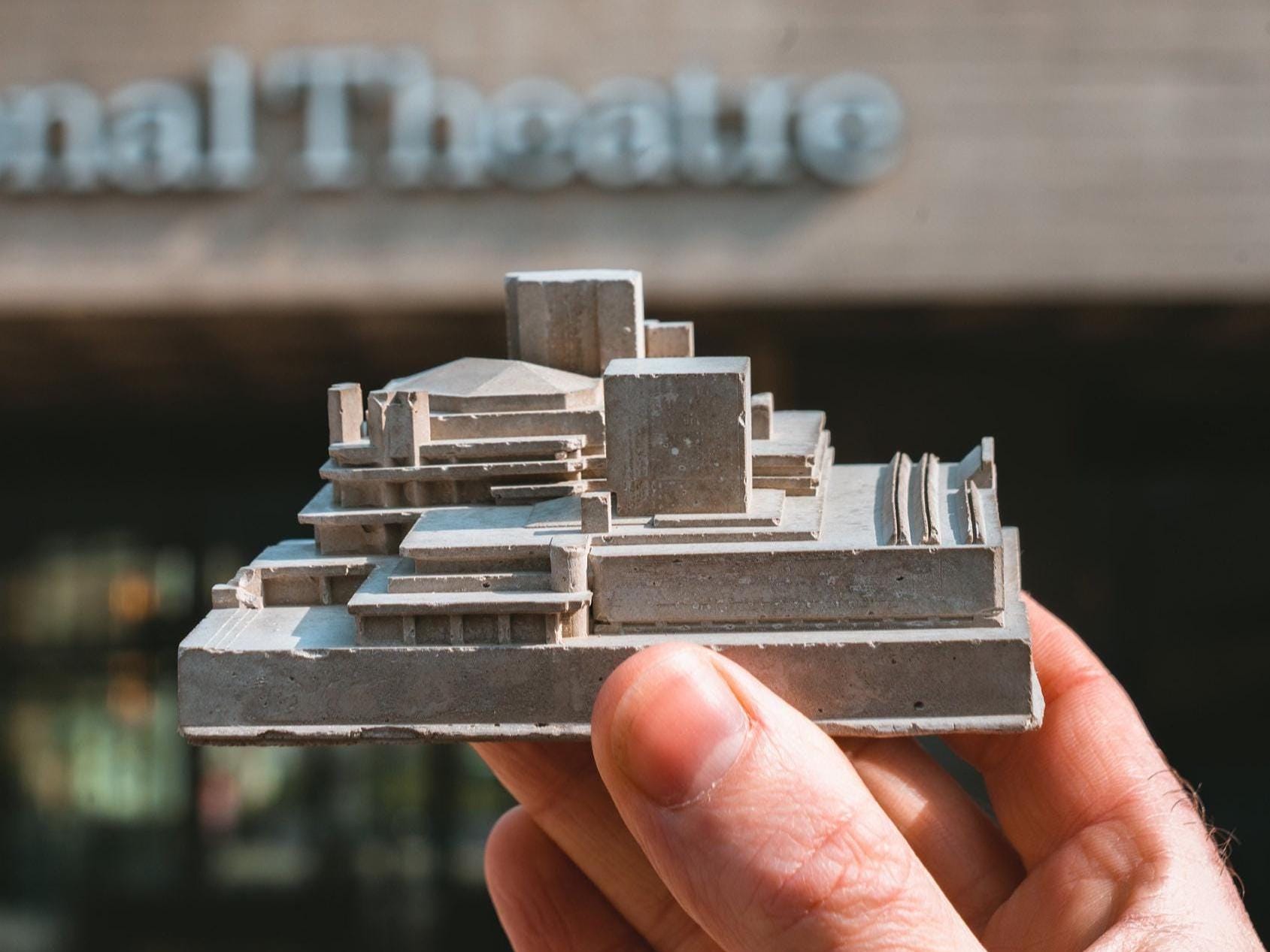 National Theatre - Miniature Concrete Architecture Model: 034
