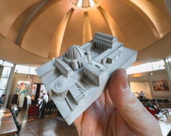 Murray Edwards College, Cambridge: concreet brutalisme, brutalistische architectuurmodel: mini 075