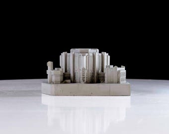 Robarts-bibliotheek, Universiteit van Toronto, Toronto: concreet brutalisme, brutalistische architectuurmodel: Mini 072