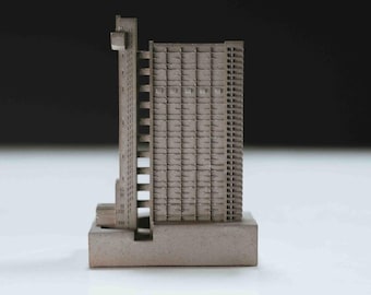 Trellick Tower, Londen: concreet brutalisme, brutalistische architectuur Model: Mini 017