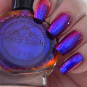 POP Polish What a Royal Slick Nail Polish Quick Dryt with Sifting Oil Slick 360 DuoChrome Mirror MultiChrome image 4