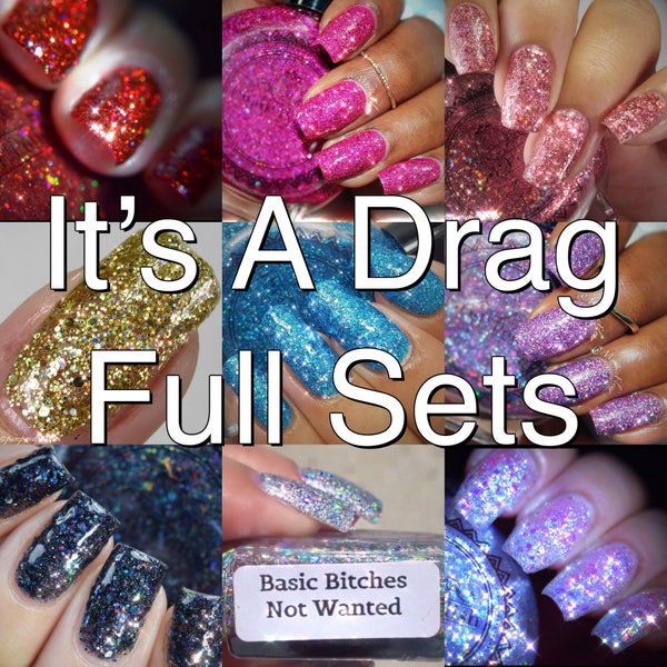 P•O•P It es A Drag Collection Glitzer Bombe Poliert Holographic Indie Nagellack Lack