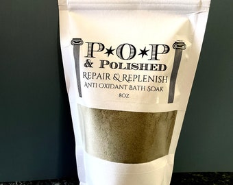 Repair and Replenish Anti Oxidant Bath Soak Filled with Concentrated Clays, Herbs, Milk, Teas, and Spices