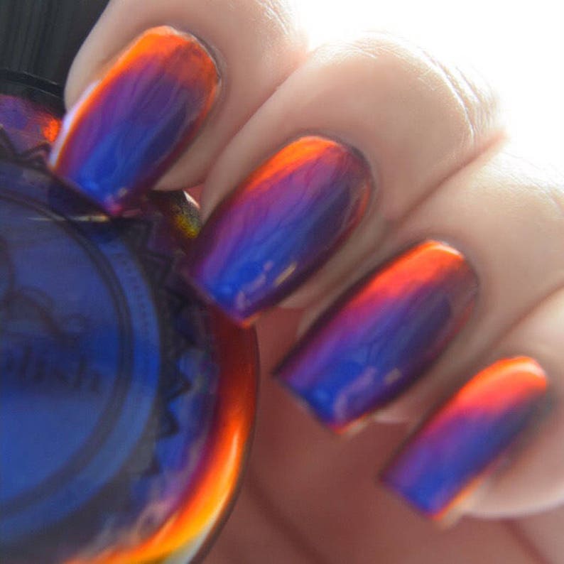 POP Polish What a Royal Slick Nail Polish Quick Dryt with Sifting Oil Slick 360 DuoChrome Mirror MultiChrome image 2