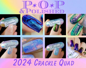 POP Winter Crackle Quad Multi Chrom Topper