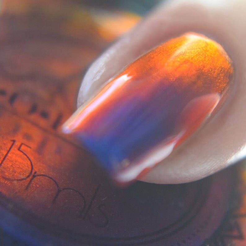POP Polish What a Royal Slick Nail Polish Quick Dryt with Sifting Oil Slick 360 DuoChrome Mirror MultiChrome image 1