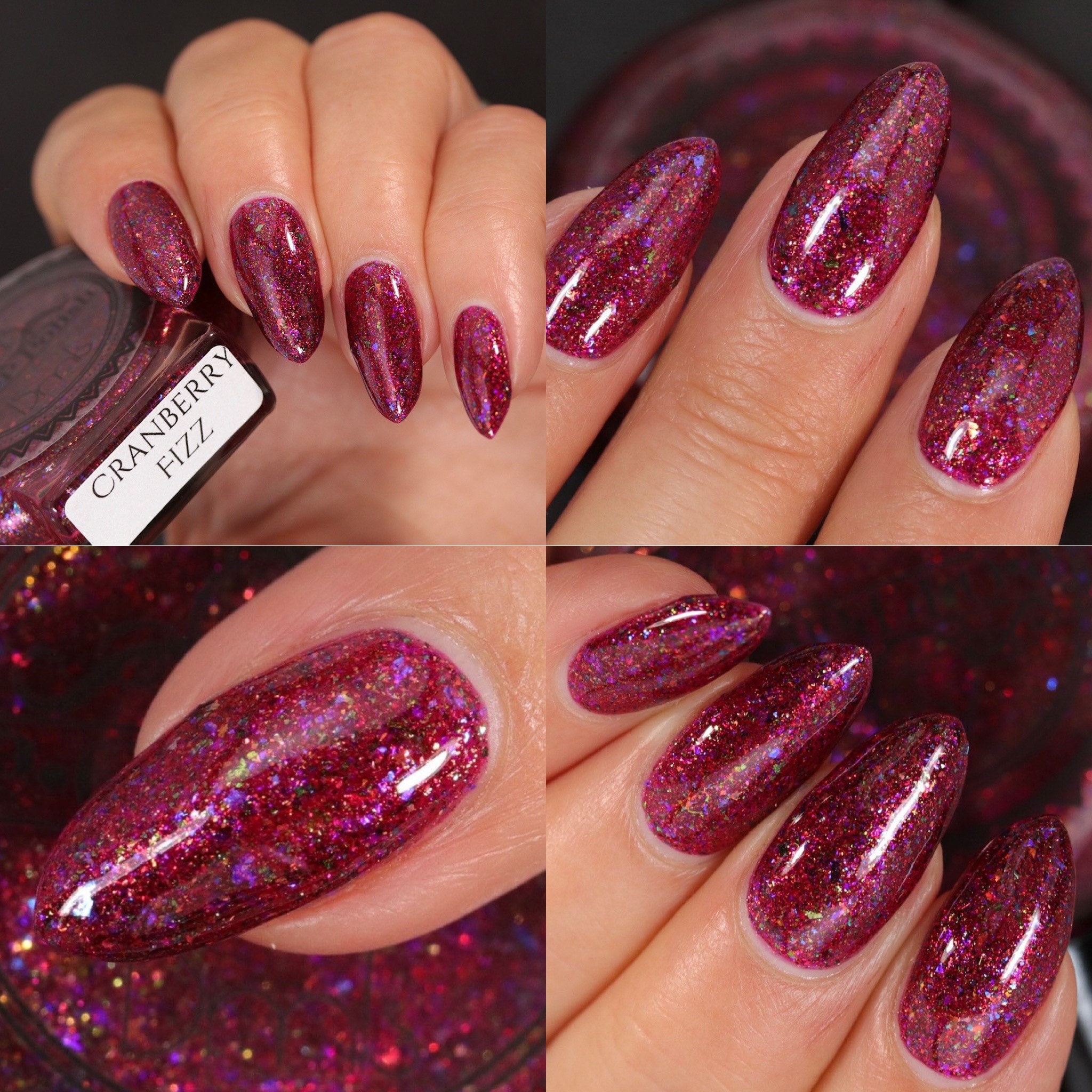 1990s Glitter Fizz Nails – Bright & Bubbly