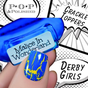 POP Malice In Wonderland Crackle Neon Cream Nail Polish