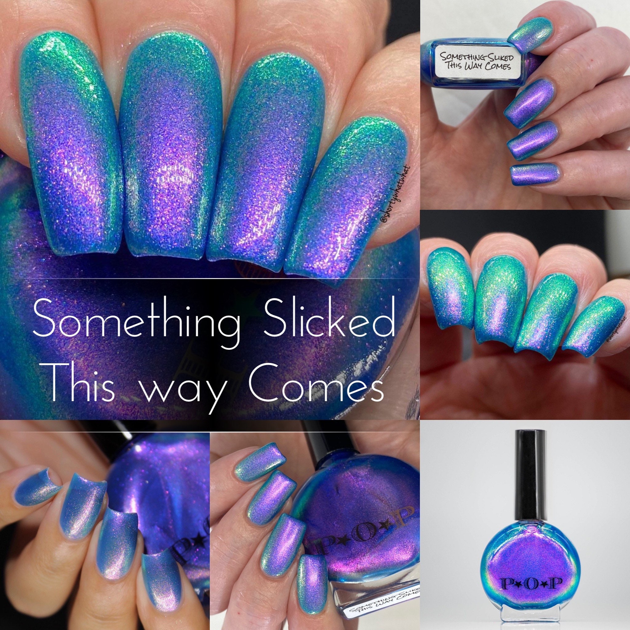 POP Something Slicked This Way Comes Blue Purple Nude Green - Etsy