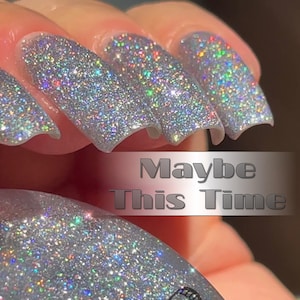 P•O•P Iconic Collection &quot;Maybe This Time&quot; Micro Glitter Bomb Indie Nail Polish Varnish Lacquer