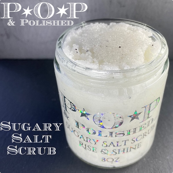 POP Emulsified Sugary Salt Scrub Exfoliating Luxurious Oils and Butters