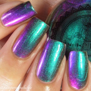 POP Polish Slick Like That Nail Polish Quick Dryt with Sifting Oil Slick 360 DuoChrome Mirror MultiChrome image 8