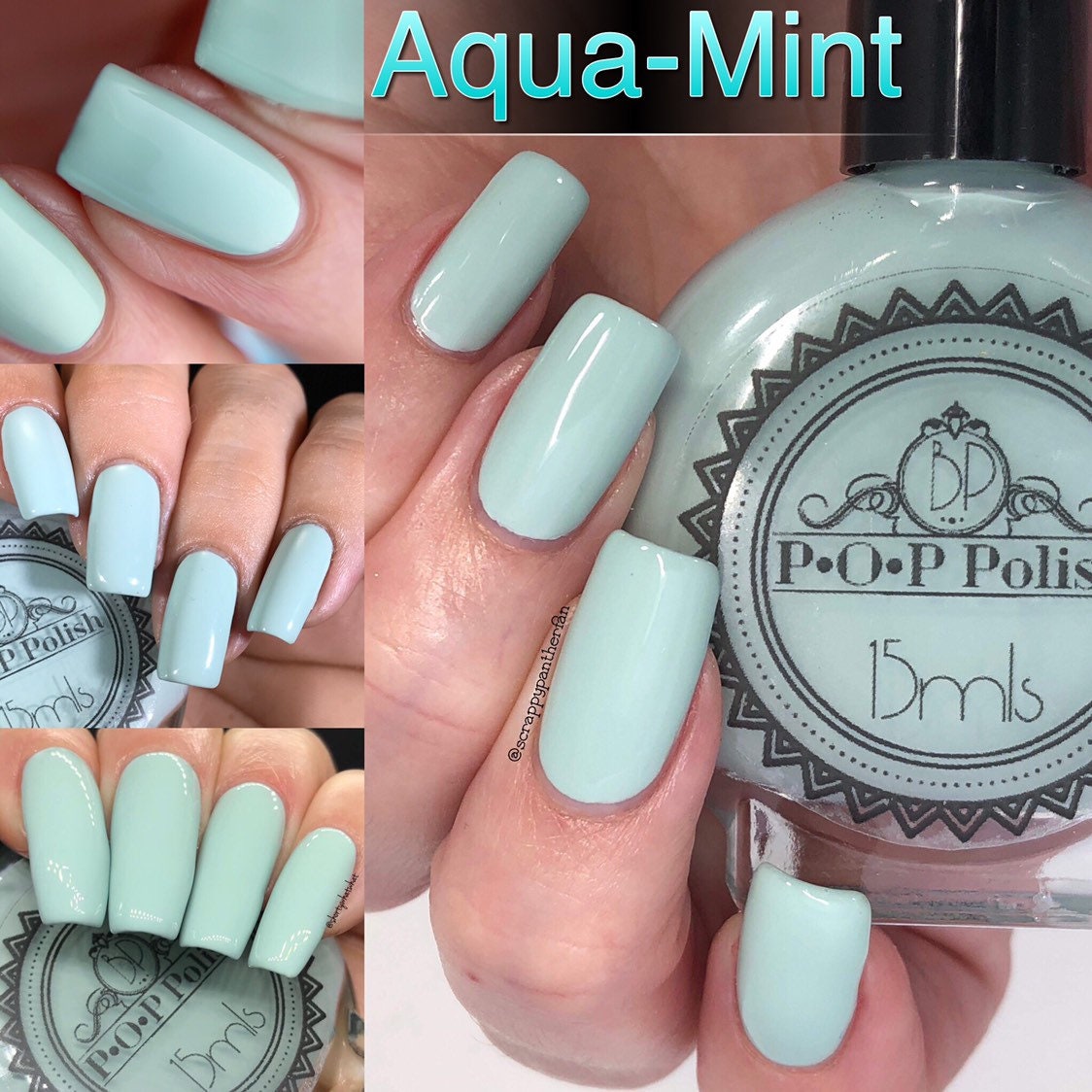 P.O.P Aqua Mint the Creme De La Creme Collection Dusty Aqua - Etsy