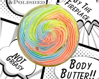 POP By The Fireplace 2023 Holiday Body Butter Emulsified Luxurious Butters Non Greasy