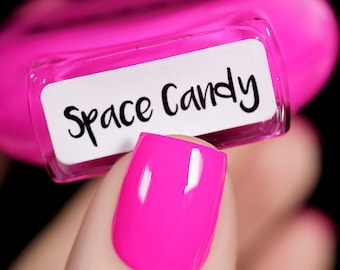 P.O.P Space Candy Creme Collectie Neon Pastel Hot Pink Barbie Acid Radioactieve Nail Polish Lak Lak Vernis Indie Water Marble Stamping