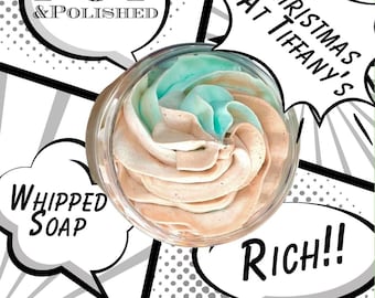 POP Christmas At Tiffany’s Whipped Soap Moisturizing and Nourishing Shave Soap Butter Bomb